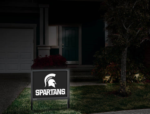 Michigan State Spartans Black Yardsy Sign
