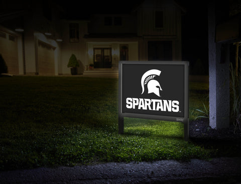 Michigan State Spartans Black Yardsy Sign