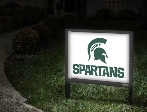 Michigan State Primary Spartans Wordmark White Walkway