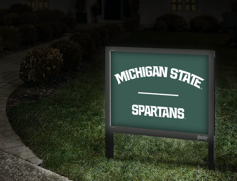Michigan State Spartans Athletic Mark Green Yardsy Sign Walkway