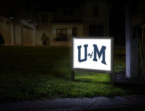 Michigan U Of M White Yardsy Sign