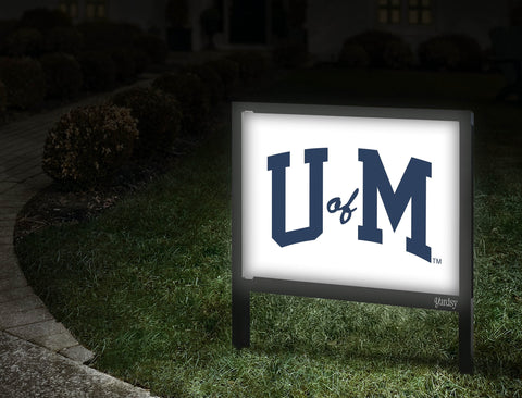 Michigan U Of M White Yardsy Sign