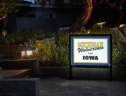 Michigan V Iowa Yardsy Sign yard sign