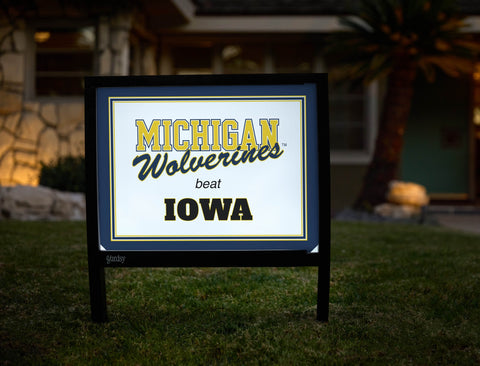 Michigan V Iowa Yardsy Sign yard sign