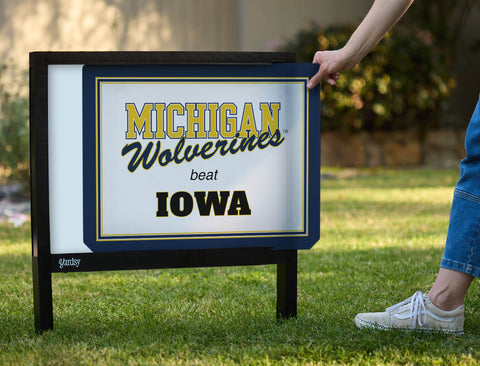 Michigan V Iowa Yardsy Sign yard sign