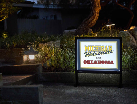 Michigan V Oklahoma Yardsy Sign yard sign