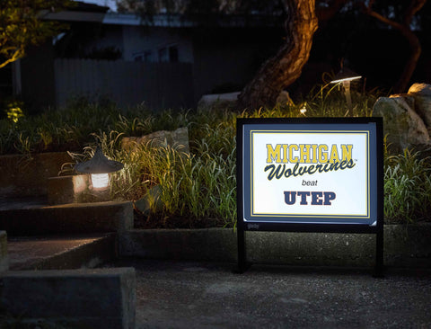 Michigan V Utep Yardsy Sign yard sign
