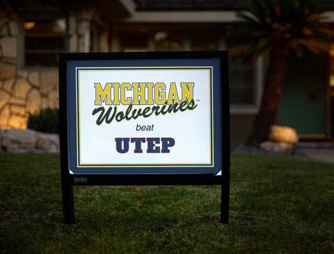 Michigan V Utep Yardsy Sign yard sign