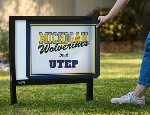Michigan V Utep Yardsy Sign yard sign