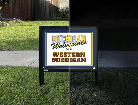 Michigan V Western Michigan Yardsy Sign yard sign