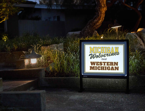 Michigan V Western Michigan Yardsy Sign yard sign