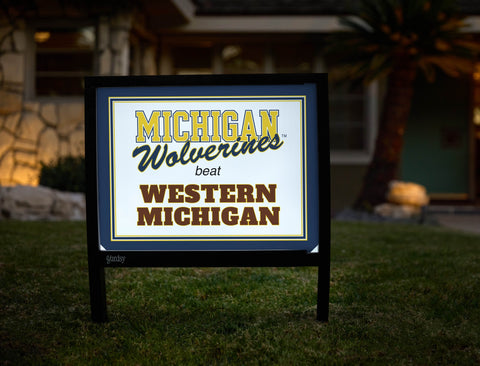 Michigan V Western Michigan Yardsy Sign yard sign
