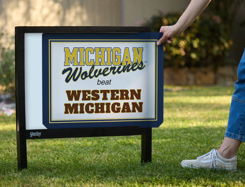 Michigan V Western Michigan Yardsy Sign yard sign