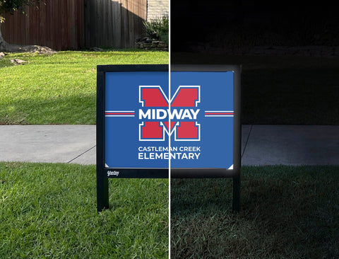 Midway Castleman Creek Elementary Yardsy Sign yard sign