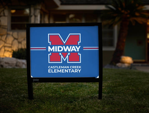 Midway Castleman Creek Elementary Yardsy Sign yard sign
