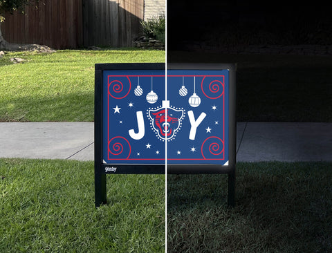 Midway District Joy Yardsy Sign yard sign