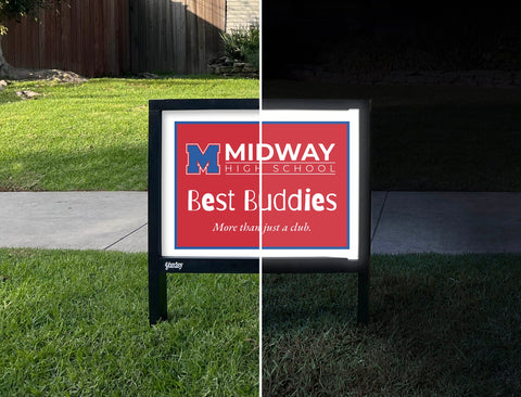 Midway High School Best Buddies Yardsy Sign yard sign