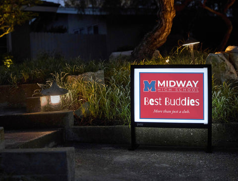 Midway High School Best Buddies Yardsy Sign yard sign