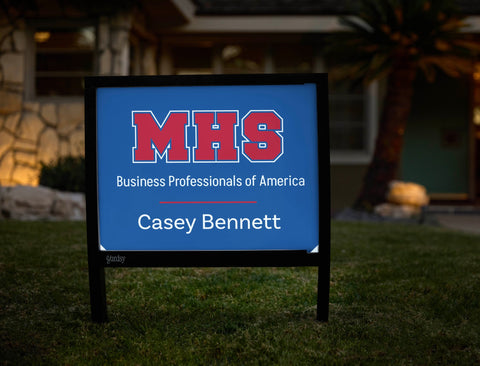 Midway High School BPA Custom Yardsy Sign yard sign