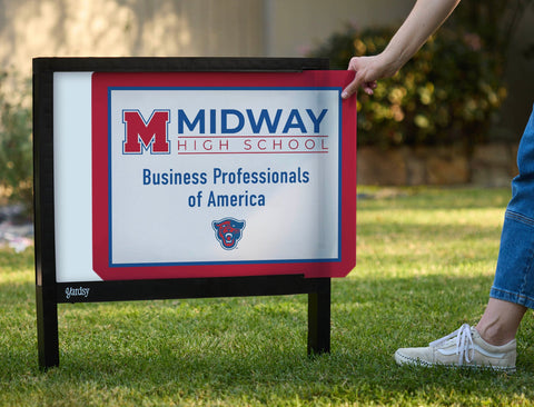 Midway High School BPA Yardsy Sign yard sign