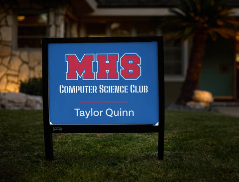 Midway High School Computer Science Club Custom Yardsy Sign yard sign
