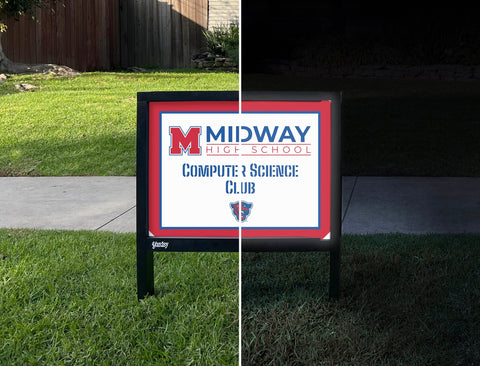 Midway High School Computer Science Club Yardsy Sign yard sign