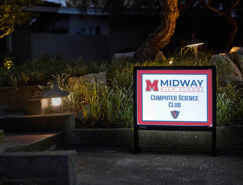Midway High School Computer Science Club Yardsy Sign yard sign