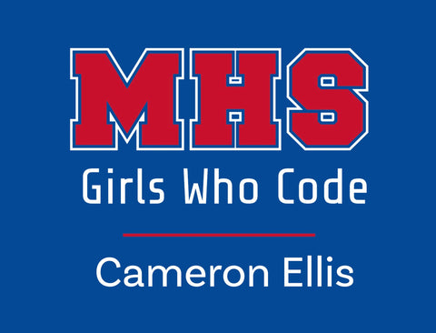 Midway High School Girls Who Code Custom Yardsy Sign yard sign