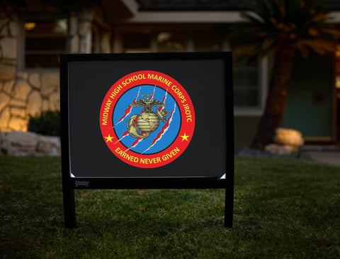 Midway High School Mcjrotc Yardsy Sign yard sign