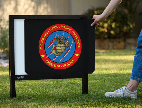 Midway High School Mcjrotc Yardsy Sign yard sign