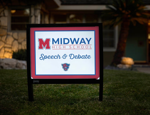 Midway High School Speech & Debate Yardsy Sign yard sign