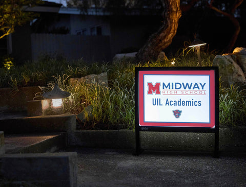 Midway High School UIL Academics Yardsy Sign yard sign