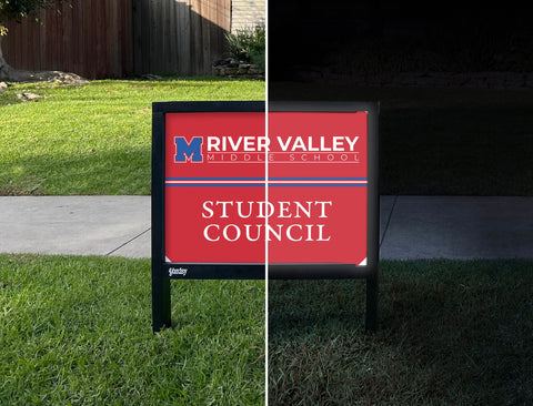 Midway River Valley Middle School Student Council Yardsy Sign yard sign