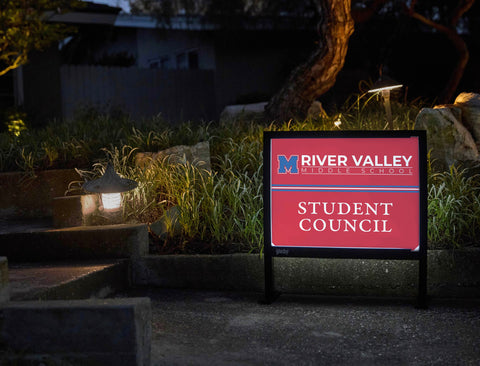 Midway River Valley Middle School Student Council Yardsy Sign yard sign