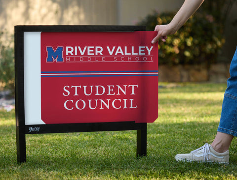 Midway River Valley Middle School Student Council Yardsy Sign yard sign