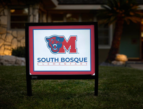 Midway South Bosque Elementary School Yardsy Sign yard sign