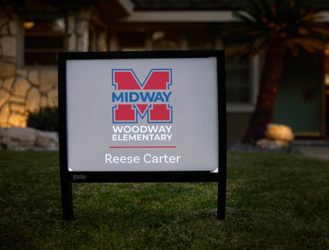 Midway Woodway Elementary Custom Yardsy Sign yard sign