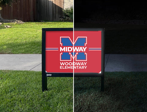 Midway Woodway Elementary Yardsy Sign yard sign