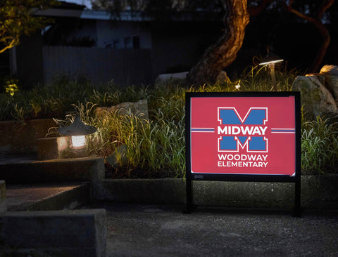 Midway Woodway Elementary Yardsy Sign yard sign