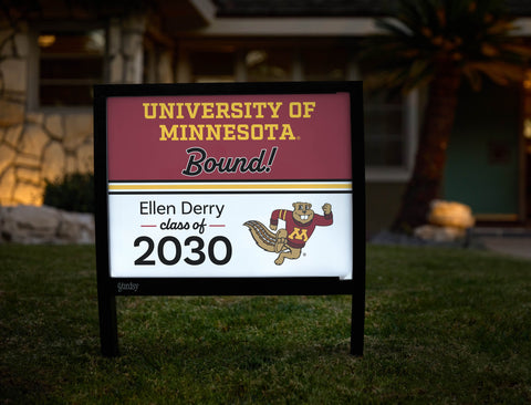 Minnesota College Bound Custom Yardsy Sign yard sign