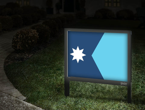 Minnesota Flag Yardsy Sign Walkway