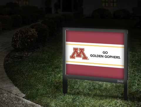 Minnesota Go Golden Gophers Maroon Yardsy Sign Walkway