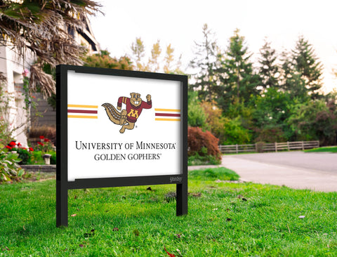 Minnesota Golden Gophers Stripes White Yardsy Sign Yard