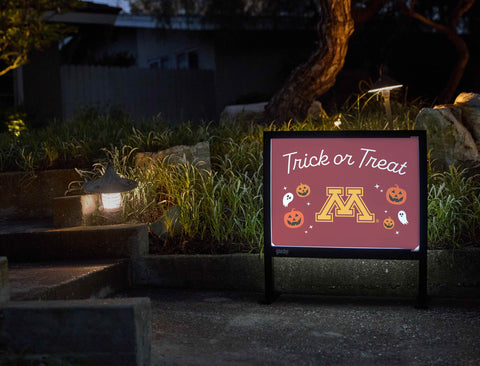 Minnesota Halloween Trick Or Treat Yardsy Sign yard sign