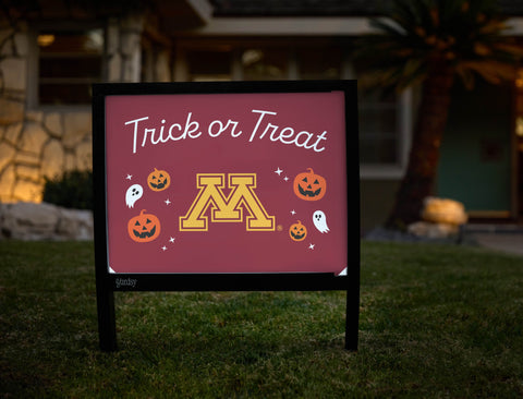 Minnesota Halloween Trick Or Treat Yardsy Sign yard sign