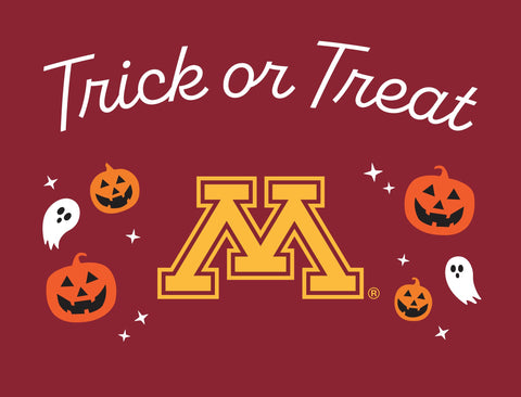 Minnesota Halloween Trick Or Treat Yardsy Sign yard sign