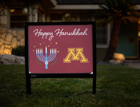 Minnesota Happy Hanukkah Yardsy Sign yard sign