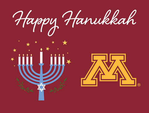 Minnesota Happy Hanukkah Yardsy Sign yard sign