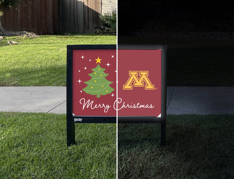 Minnesota Merry Christmas Yardsy Sign yard sign