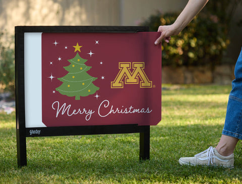 Minnesota Merry Christmas Yardsy Sign yard sign